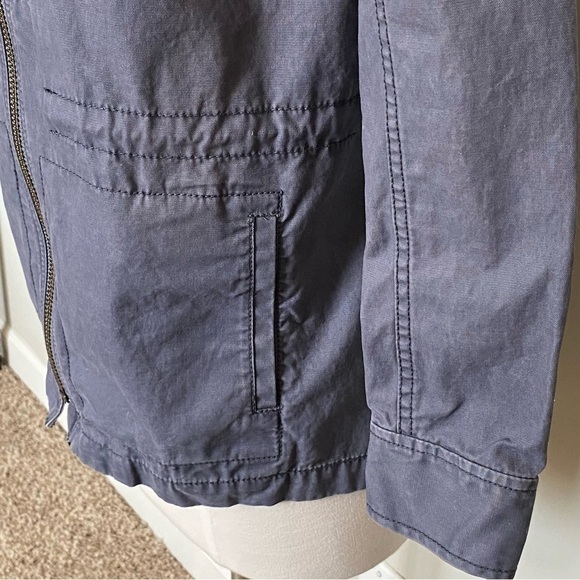 Madewell Fleet Utility Military Zip Jacket in Gray, size XS - Picture 9 of 16